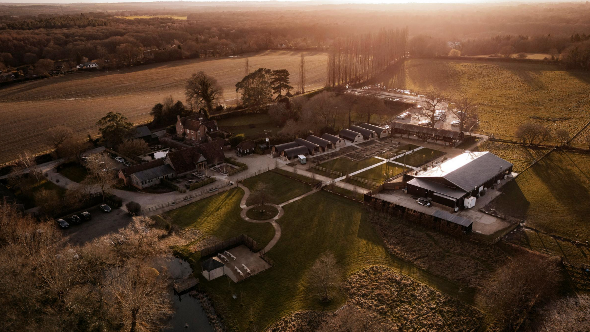 Hampshire Farm, a countryside corporate retreat listing on Company Offsites